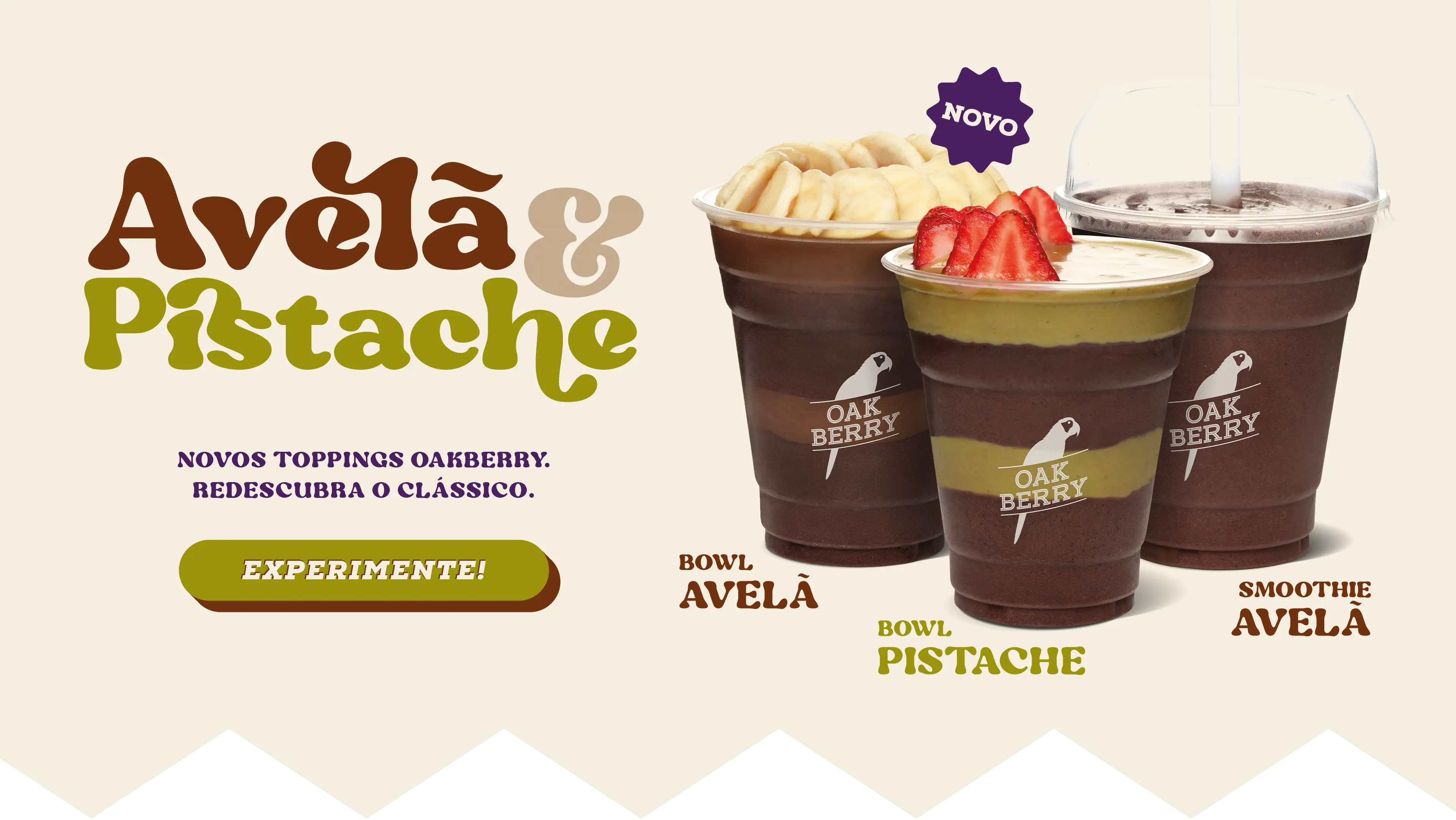 A hand holding an OAKBERRY bowl